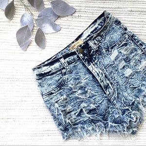 American apparel Acid wash Jean shorts B-006